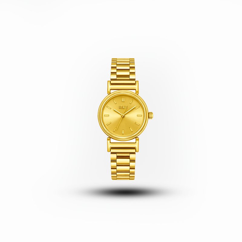 IEKE women’s full gold minimalist watch with gold bracelet – ladies watch Pakistan